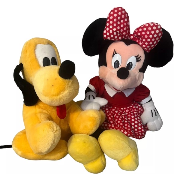 Disney World Vintage Jumbo Pluto Dog 16 Minnie Mouse 26” Disneyland Large Plush - Picture 1 of 9